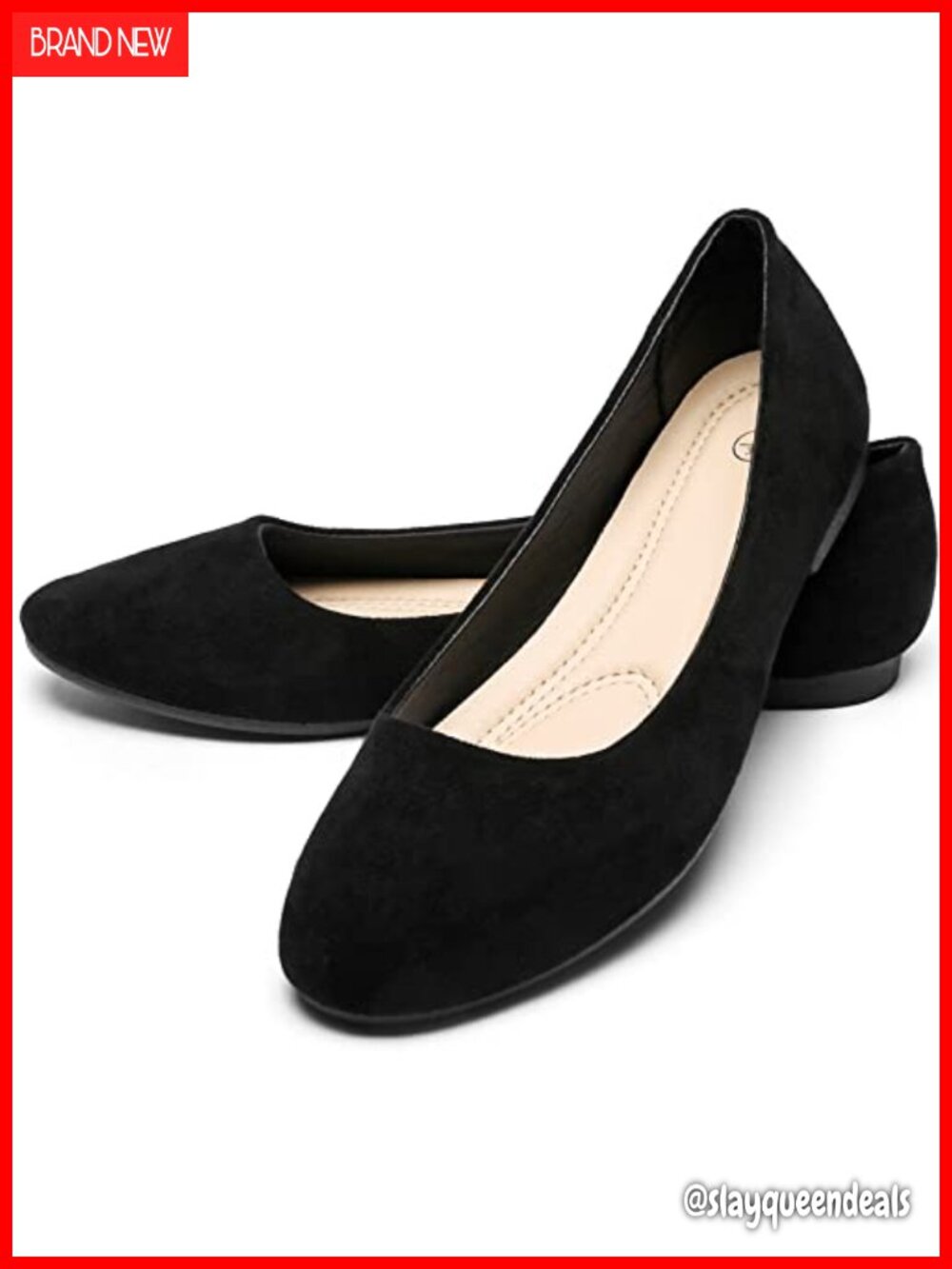 Women's Ballet Flats Slip-On Comfort Dress Shoes Lightweight Foldable